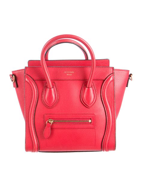 celine red nano bag price|celine nano luggage tote bag.